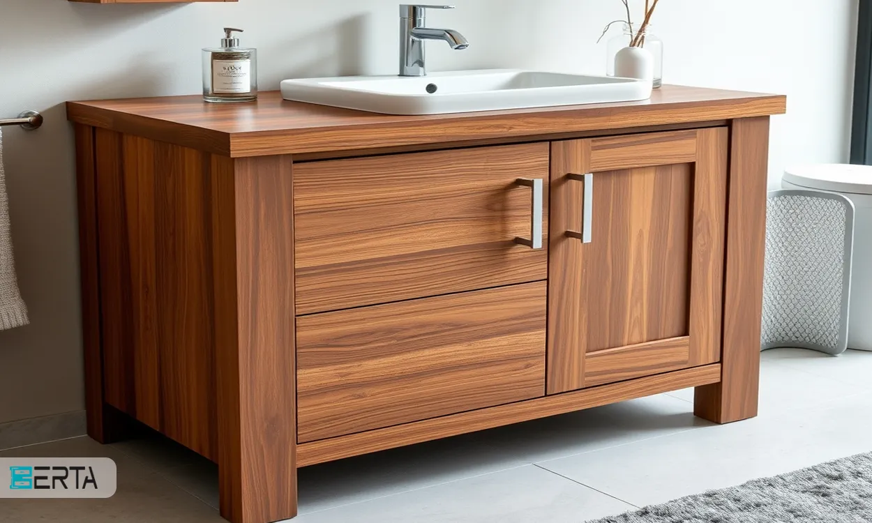 Waterproof wooden vanity cabinet